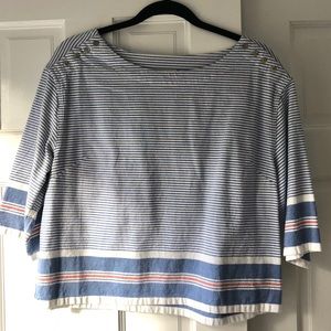Anthropologie Maeve stripe top